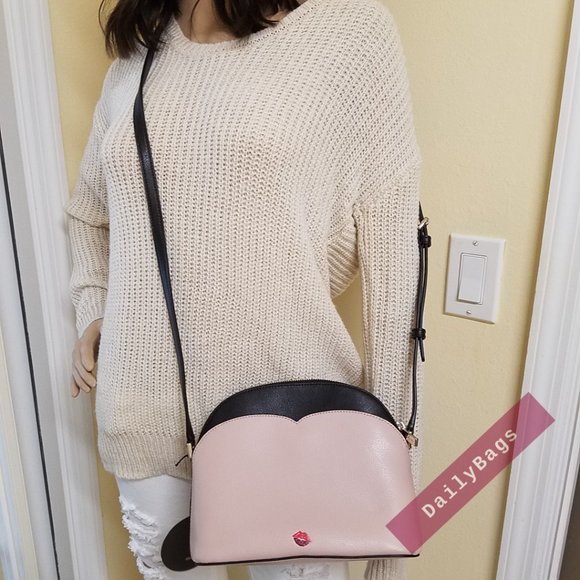 NWT KATE SPADE 100% AUTHENTIC DOME MINNIE MOUSE BLACK WARM VELLUM CROSSBODY - Picture 8 of 13